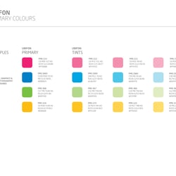 Ubifon: Farbpalette