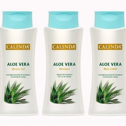No-Label Etiketten für Pflegeserie – Aloe Vera Shower Gel, Shampoo, Body Lotion