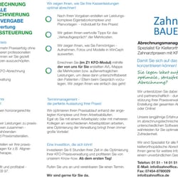 Flyerdesign für ZahnOffice Bauerheim