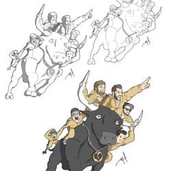Artwork für die „Die Band der Herzen“, für anschließende Akzidenzen.