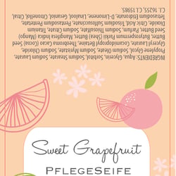 FS004 60×105mm Pflegeseife Sweet-Grapefruit