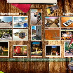 Holztafel für Photoportfolio