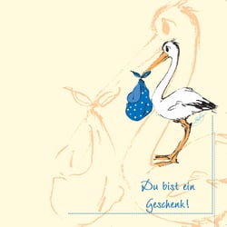 Birthcard for Ilja outside