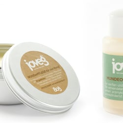 Labeldesign für Tierpflegeprodukte
