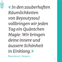 Corporate Design und Text für Beyoutysoul Sargans