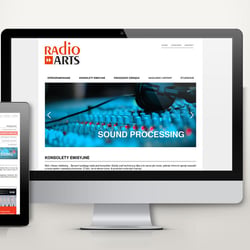 Webdesign für RadioArts  – Spezialisten in Technologie für Radiosender