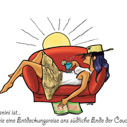 Danini Werbefigur für Lifestyle Magazin