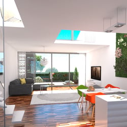 3D Visualisierung Wohnzimmer