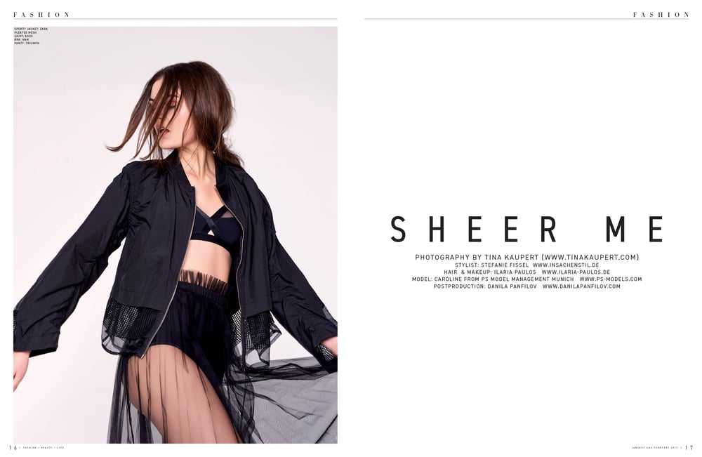 Sheer me (Avidly Fashion, March-April 2017)