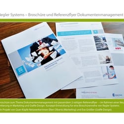 Regler Systems – Broschüre Dokumentationsmanagement und Referenzflyer