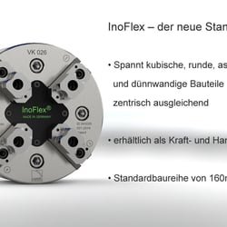 Technische 3D Animation zur Präsentation von Drehmaschinen-Futter