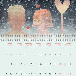 Love and Joy / (Monthly calendar, 14 pages)