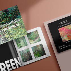 Bilderportfolio mit eigenen Kunstwerken