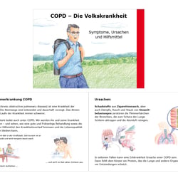 Buntstift-Illustration für eine Patientenbroschüre