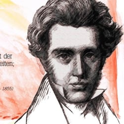 Søren Aabye Kierkegaard (1813 – 1855) dänischer Philosoph, Theologe und Schriftsteller.