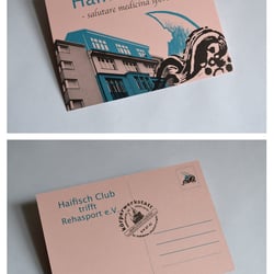Postkarte für den Haifisch Club
