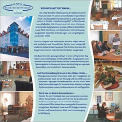 Hotel Residenz Oberhausen – Klappkarte