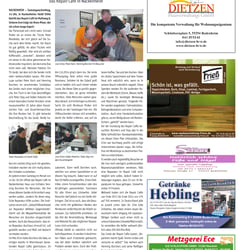 Layout, EBV, Satz, Druckvorstufe einer Zeitung