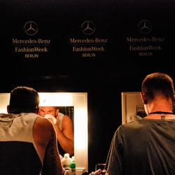 Backstage Andy Wolf Eyewear –  Mercedes Benz Fashion Week
