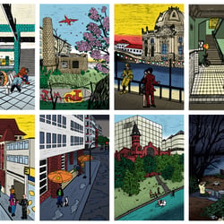 8 Ansichten von Berlin – digital koloriert