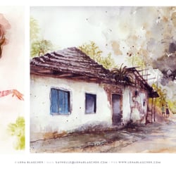traditionelle Technik: Beispiel Aquarell-Illustration