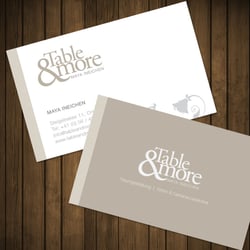 Table & More Logo und Visitenkarten