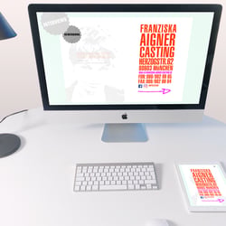 Webdesign für eine Castingagentur