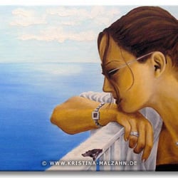 Portraitmalerei Öl auf Leinwand, 0,7×0,5m