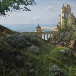 Freie Arbeit | „Elz-where“ | Mattepainting-Studie (Burg Eltz) | 3000 × 1778 px