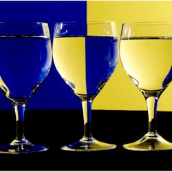 Experiment mit Glas und Wasser