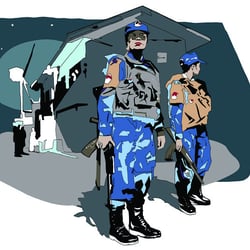 Indische-Polizei-in-Liberia-mit-der-UNO