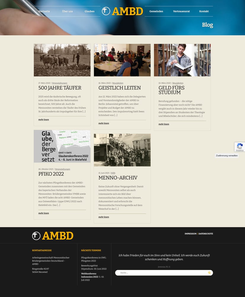 Blogseite