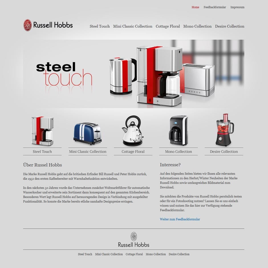 Russell Hobbs Landingpage