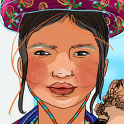 Artwork „Woman from the Andes“