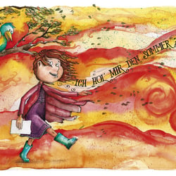 „Herbstaktion“ Illustration/ Aquarell u Tusche
