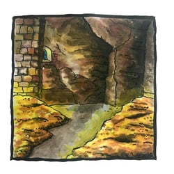 Aquarell mit Fineliner