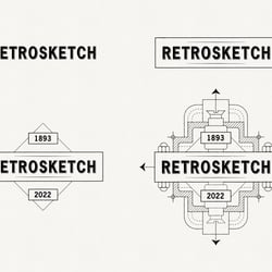 Retrosketch – Responsive Logo Design