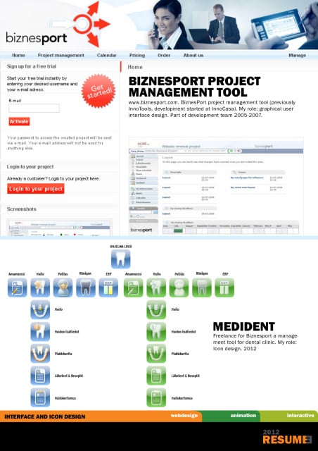 Interface Design – Corporate