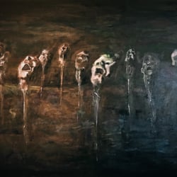 Nach oben, Malerei Acryl auf Leinwand, 115 × 75 × 2 cm