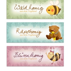 Bioland Honig Etiketten