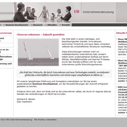 WebSite www.ifb-unternehmensberatung.de