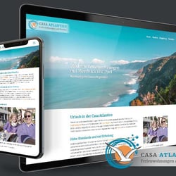 Website und Logo Casa Atlantico – WordPress