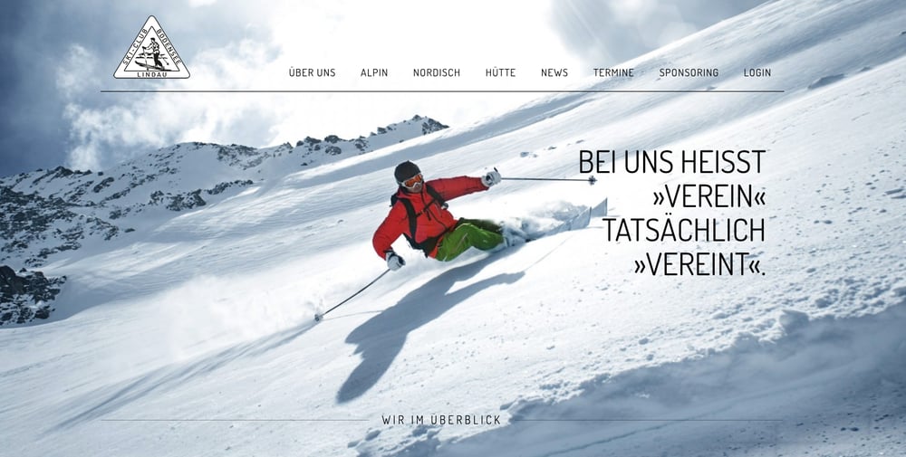 Webseite Skiclub Lindau