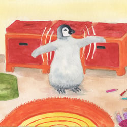 Ein Pinguin im Kinderzimmer