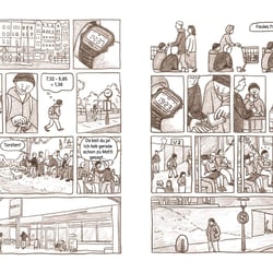 „Straßenfunde“, Graphic Novel über Streetwork (260 Seiten) für Gangway e.V. Berlin (Bleistift, digital koloriert)