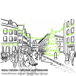 Outlines Städteillustration – mib | mobility institute berlin