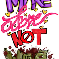 T-Shirt Design – Make love not war