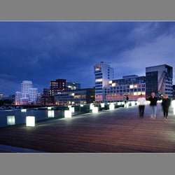 AUSSENLEUCHTEN MEDIENHAFEN DÜSSELDORF