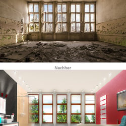 Raumvisualisierung  Vorher / Nachher