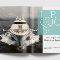 Doppelseite Meer & Yachten, Artikelstrecke Yachtvorstellung, Aufmacher